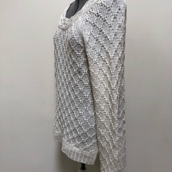 ⚡️sale⚡️New York and Company creme knit sweater - Picture 4 of 8